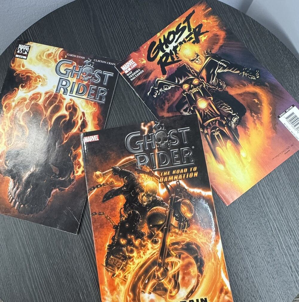 Ghost Rider Road to Damnation Garth Ennis Clayton Crain Marvel Comic Book Lot